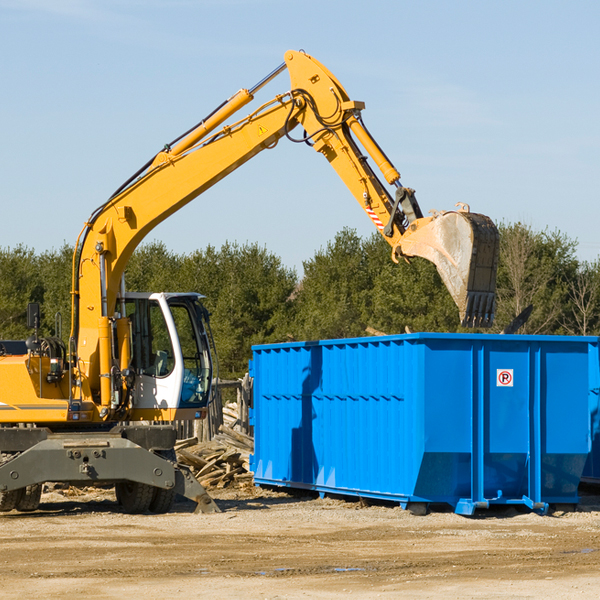 what size residential dumpster rentals are available in Bloomingdale Ohio